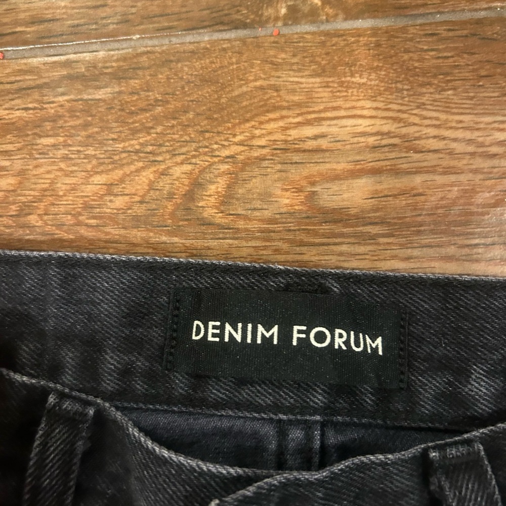Aritzia Denim Forum Farrah Black High-Rise Wide Jeans - Picture 7 of 7